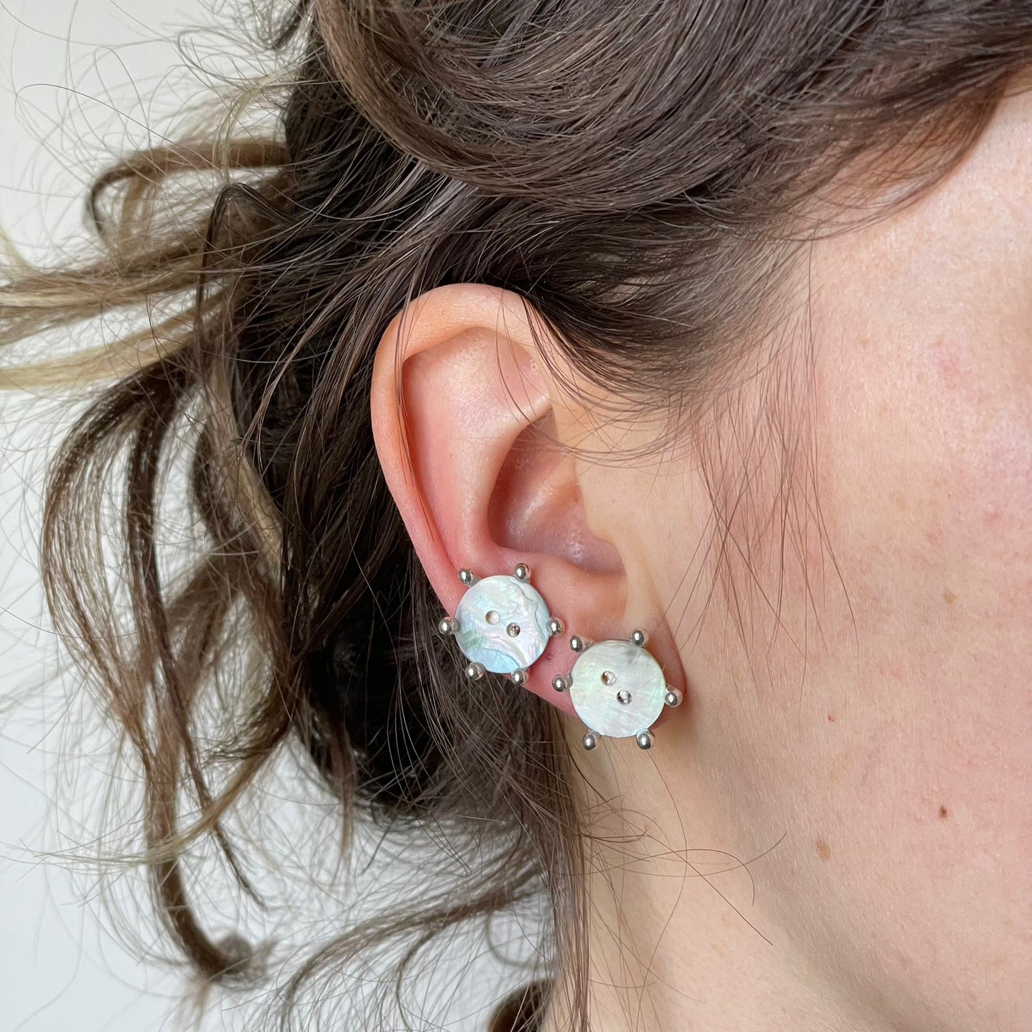 pearl button studs