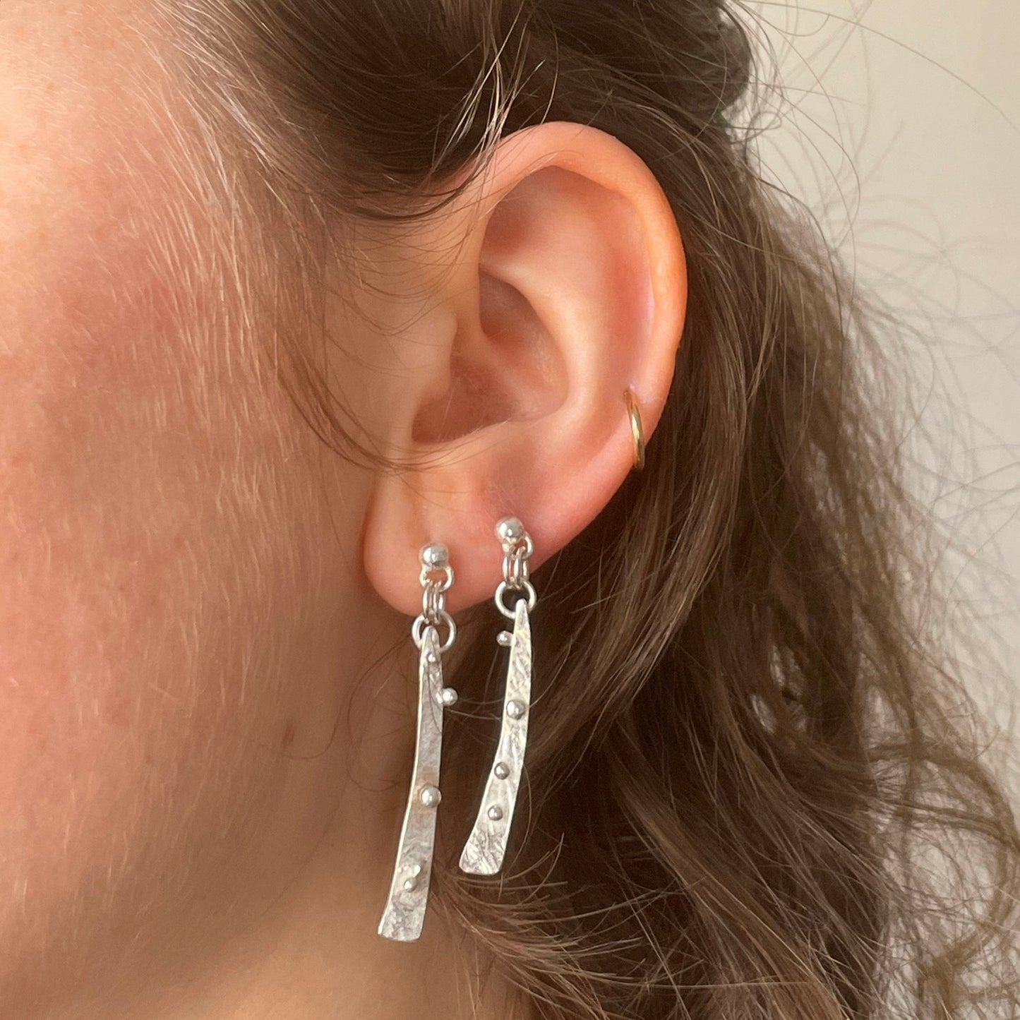 dewdrop grass earrings