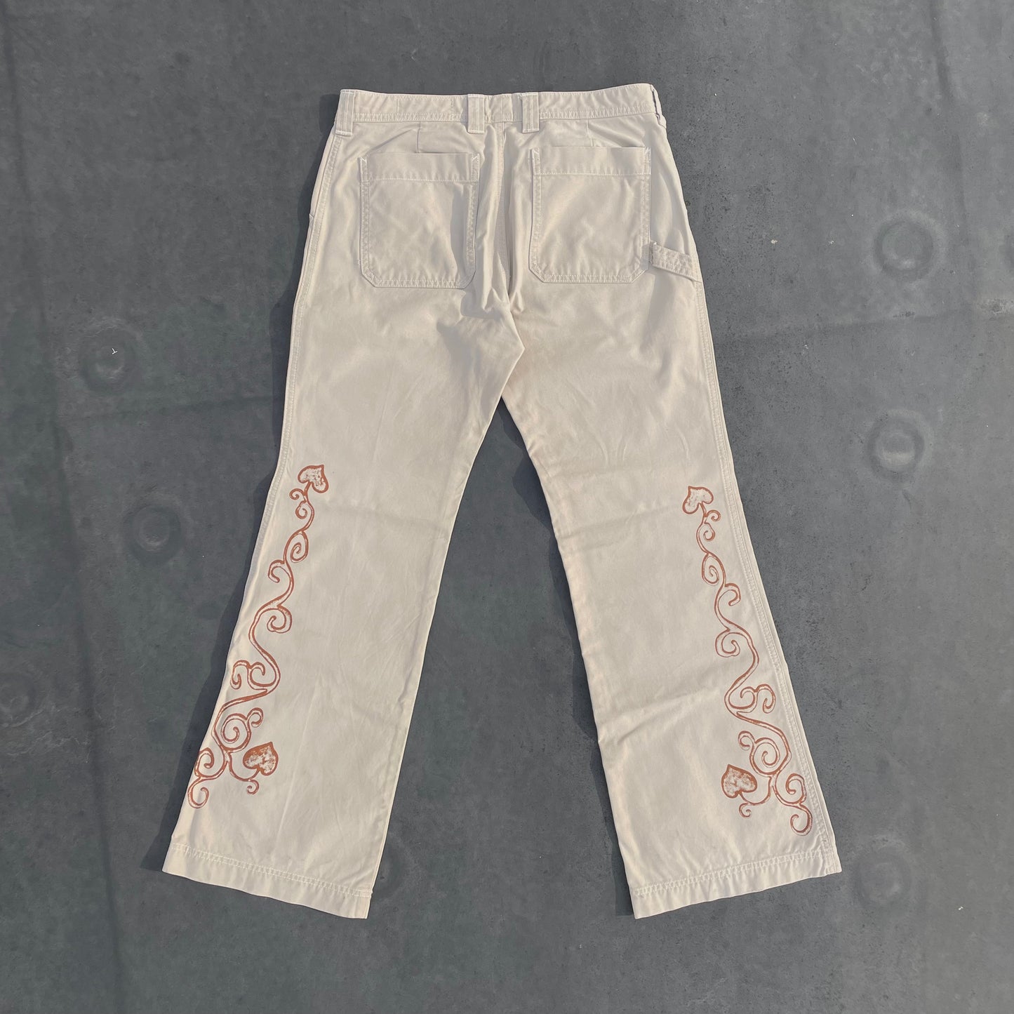 ~vines~ khaki mid rise pants