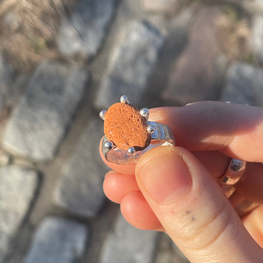 Tumbled Brick Ring