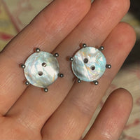 pearl button studs
