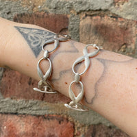 Butterfly link bracelet