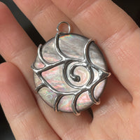 pearly talisman pendant