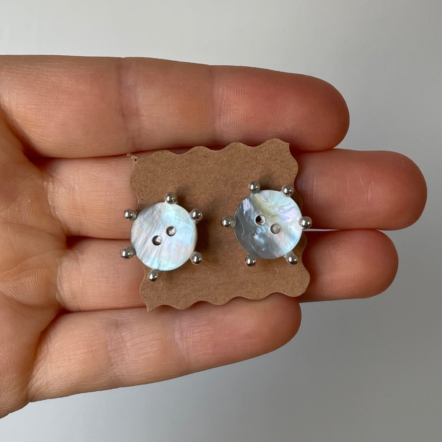 pearl button studs