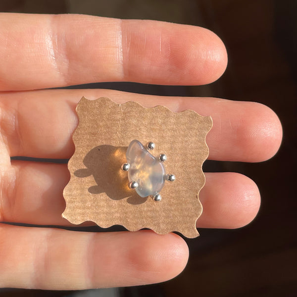 smoky stone stud